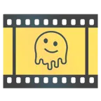 Filmstreifen + schmelzendes Gesicht