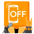 Mikrofon + Mobiltelefon aus