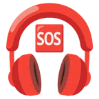 Kopfhörer + SOS-Zeichen