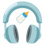 Kopfhörer + Babyflasche