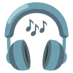 Kopfhörer + Musiknoten