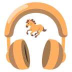 Kopfhörer + Pferd