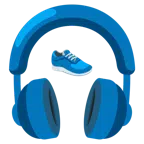 Kopfhörer + Sportschuh