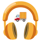Kopfhörer + Lieferwagen
