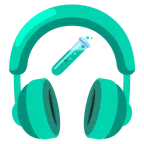 Kopfhörer + Reagenzglas