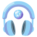 Kopfhörer + Discokugel