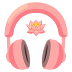 Kopfhörer + Lotusblüte