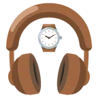 Kopfhörer + Armbanduhr