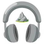 Kopfhörer + Berg