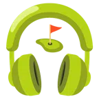 Kopfhörer + Golffahne