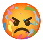 Mischpalette + schmollendes Gesicht