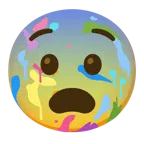Mischpalette + ängstliches Gesicht