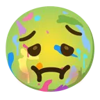 Mischpalette + würgendes Gesicht