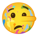 Mischpalette + lügendes Gesicht