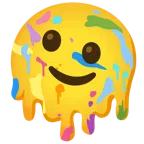 Mischpalette + schmelzendes Gesicht