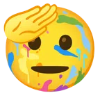 Mischpalette + salutierendes Gesicht