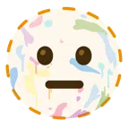 Mischpalette + gestricheltes Gesicht