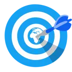 Darts + Globus mit Europa und Afrika