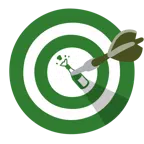 Darts + Flasche mit knallendem Korken