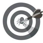 Darts + Spinne