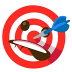 Darts + auf Lippe beißen