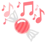 musical notes + candy