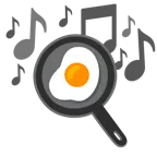 musical notes + cooking