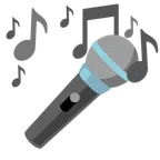 musical notes + microphone