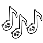 musical notes + panda