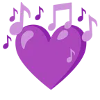 musical notes + purple heart
