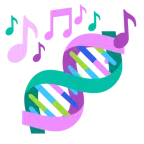 musical notes + dna