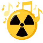 musical notes + radioactive