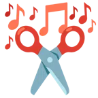 musical notes + scissors