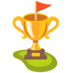 Pokal + Golffahne