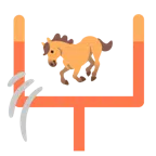 Football + Pferd