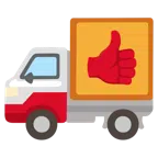 pollice in su + camion
