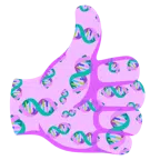 pollice in su + dna