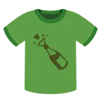 t-shirt + bottiglia stappata