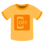 t-shirt + cellulare spento