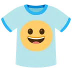 t-shirt + faccina con un gran sorriso