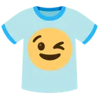 t-shirt + faccina che fa l’occhiolino