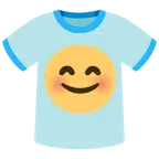 t-shirt + faccina con occhi sorridenti