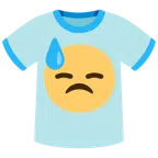 t-shirt + faccina abbattuta sudata