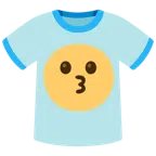t-shirt + faccina che bacia