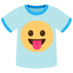 t-shirt + faccina che mostra la lingua