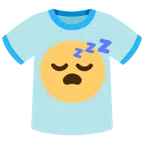 t-shirt + faccina che dorme