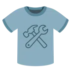 t-shirt + martello e chiave inglese