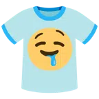 t-shirt + faccina che sbava