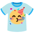 t-shirt + faccina che festeggia