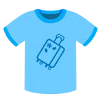 t-shirt + valigia